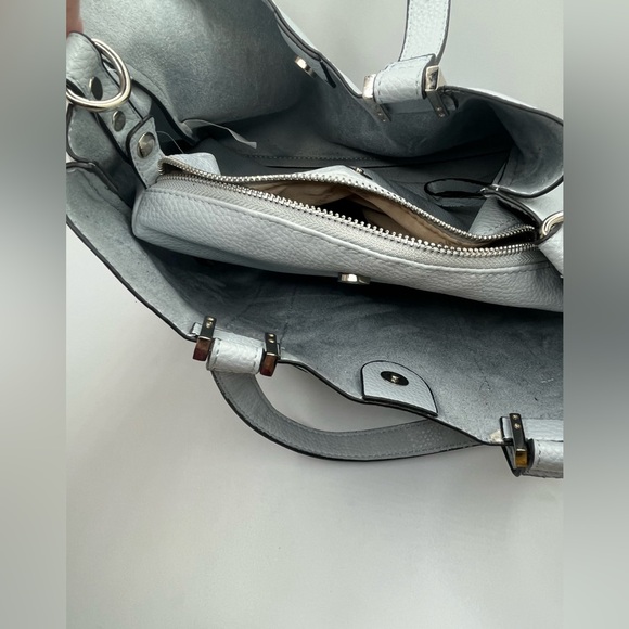 Steve Madden Women’s Bparker  Light Gray  Faux Leather Tote Purse Satchel OS - Picture 4 of 16